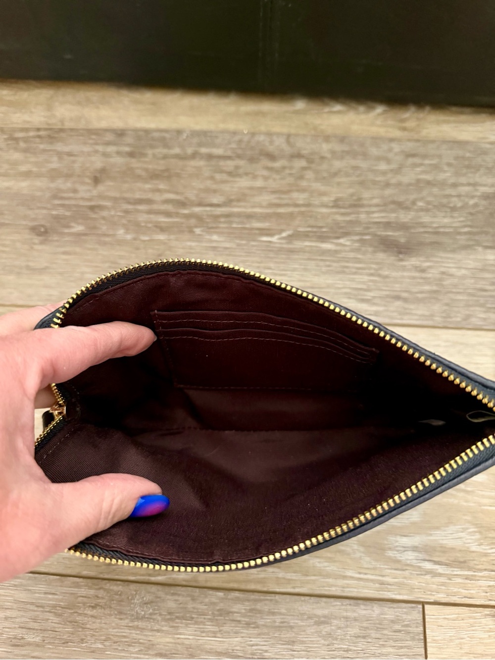 Coach Denim Wristlet Wallet - Picture 3 of 3